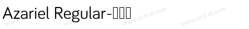 Azariel Regular字体转换